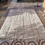 hand-knotted Moroccan apis - Beni ourain rug - all-wool Berber rug