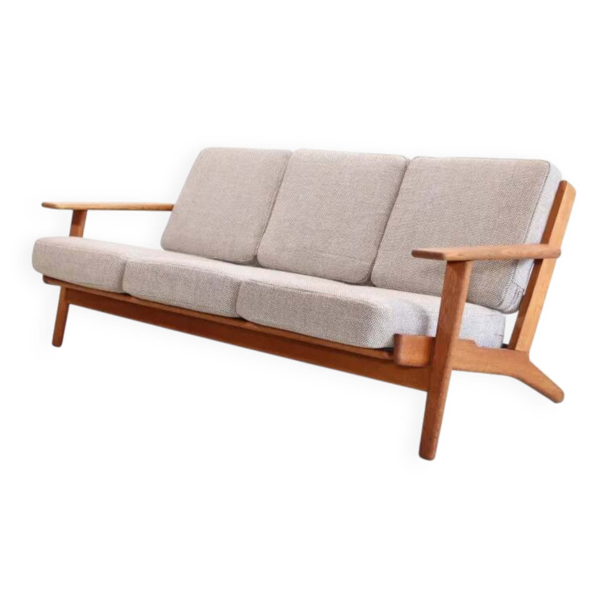 Oak Danish design sofa by Hans Wegner model GE290 for Getama