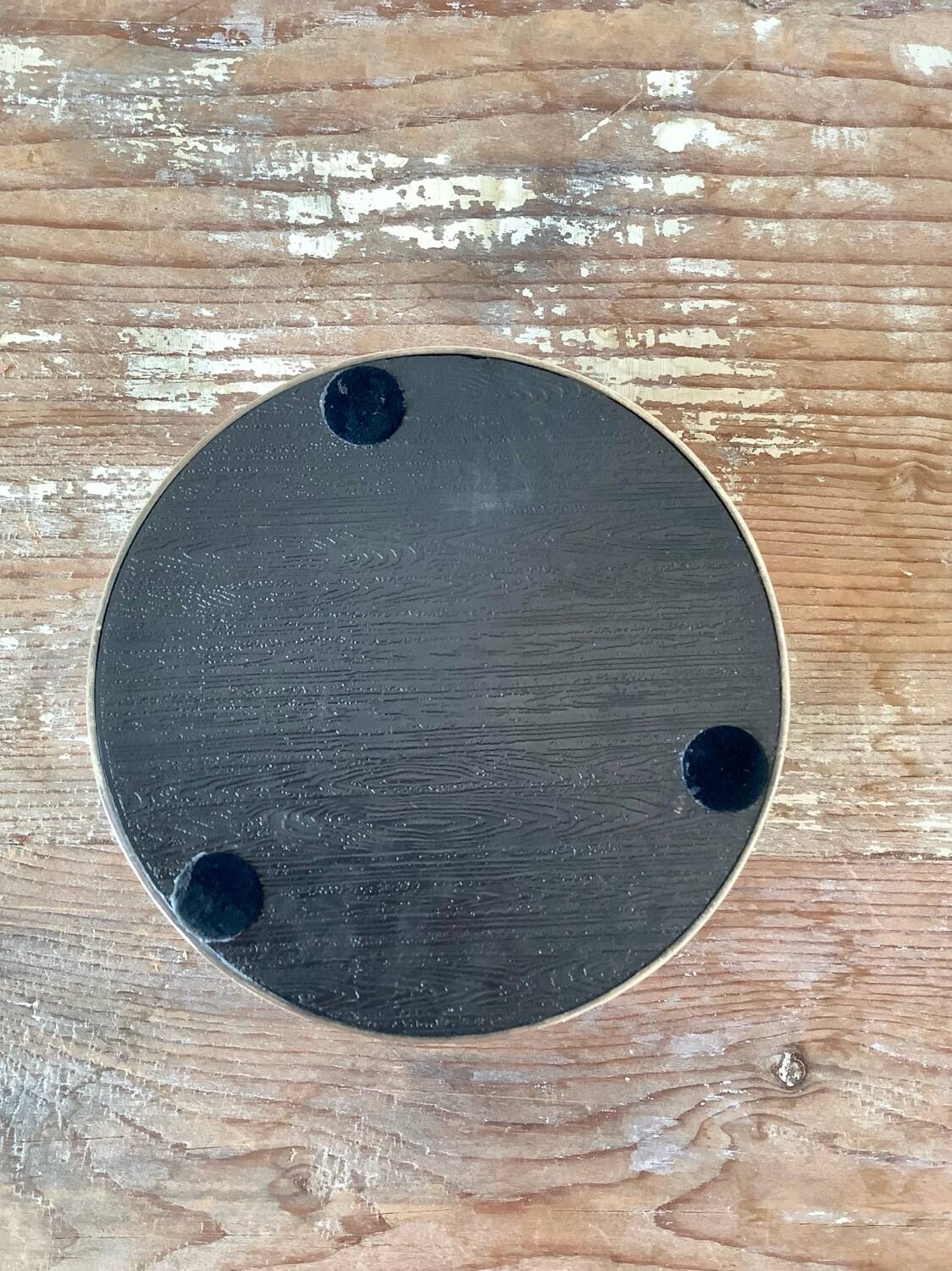 Silver metal bottle coaster