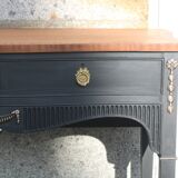 Restored antique console – Haussmannian elegance & velvet finish