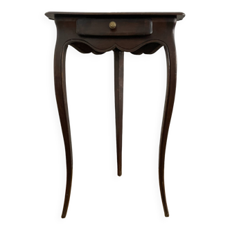19th century walnut corner tripod table