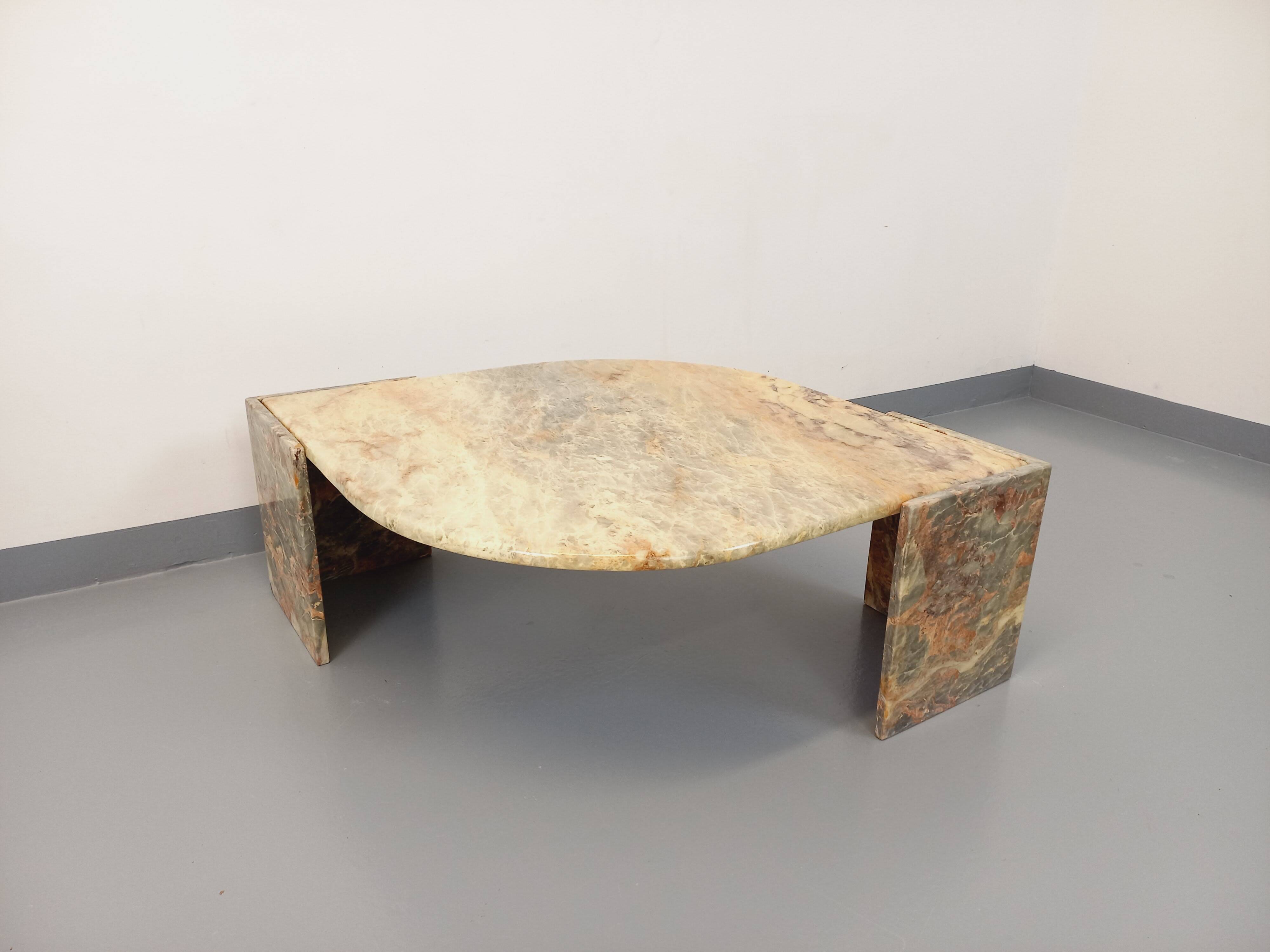 Vintage marble coffee table from the 70s