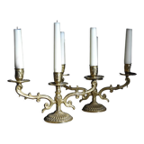 Three-pronged candlesticks