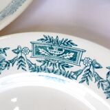 3 Longchamp ironstone flat plates, Lutèce model