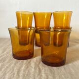 Vintage amber glasses Duralex