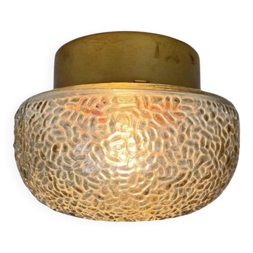 Midcentury Rare Flush Mount, Ceiling or Wall Lamp, Germany, 1970s