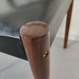 Lot of 6 vintage skai Scandinavian chairs 60s/70s