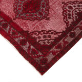 Handmade contemporary oriental 1980s 151 cm x 370 cm red rug