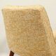 Vintage armchair oak wood yellow melange 1962 design by Chierowski renovated