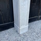 Louis XVI fireplace in Carrara marble