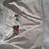 Round embroidered tablecloth