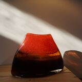 Vase contemporain en verre soufflé