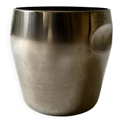 Carlo Mazzeri & Luigi Massoni pour Alessi, seau a galcon / vin design 1950