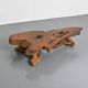 Coffee table made from sequoia root, American craftsmanship, Redwood Park, California, around 1970.