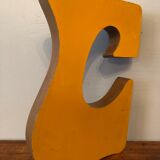 Metal letter c 70s