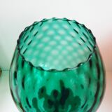 Vase verre Empoli vert anglais