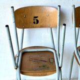 Chaises d'école, lot de 6