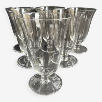 6 Baccarat wine glasses Meurcie service – Art Deco