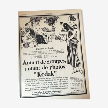 Vintage advertising to frame kodak