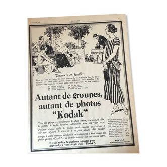 Vintage advertising to frame kodak