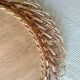 Oval rattan mirror 60s
