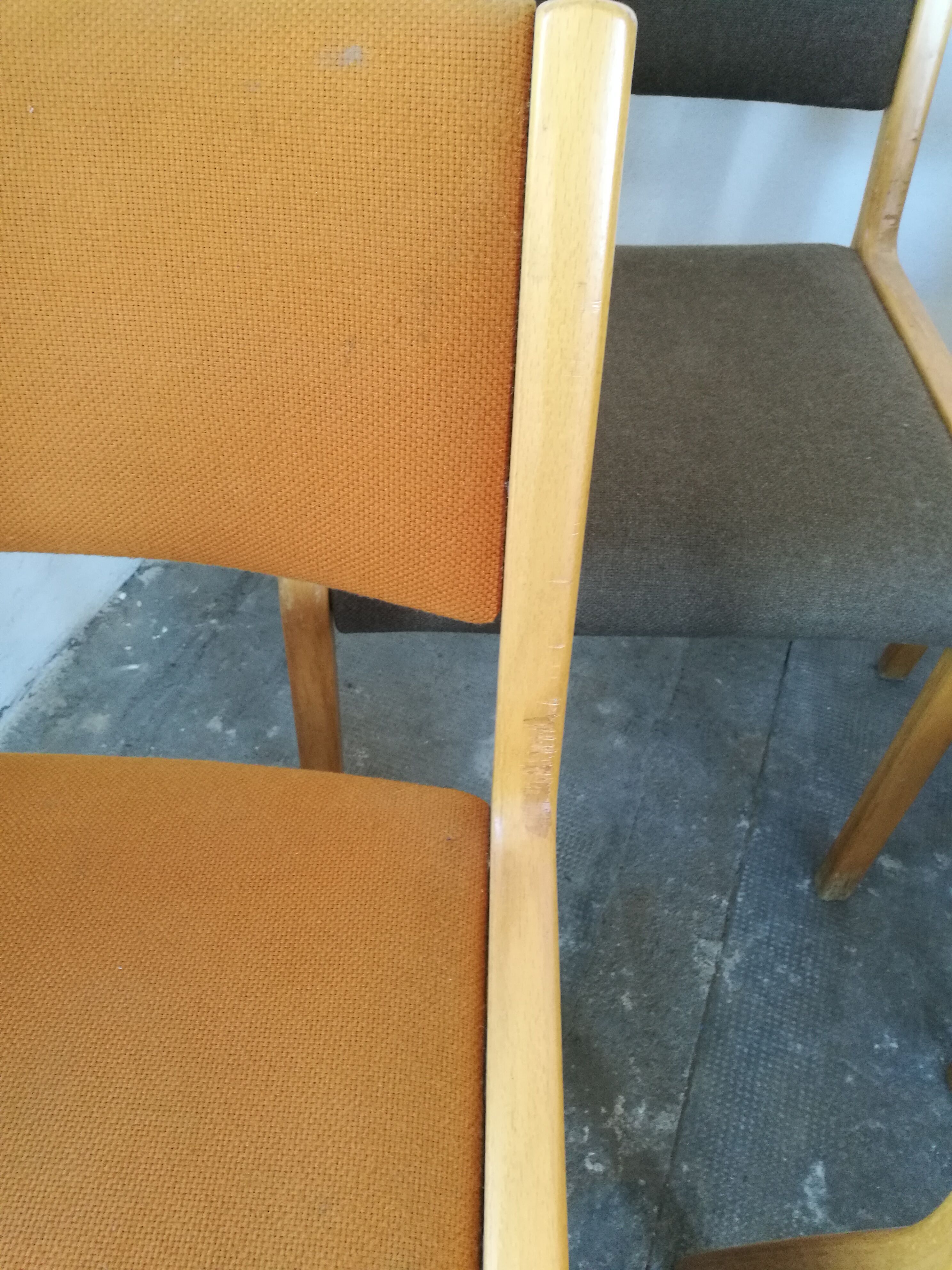 Set de 6 chaises scandinave plywood