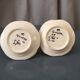 Duo of hb quimper breton coquetiers and flowers