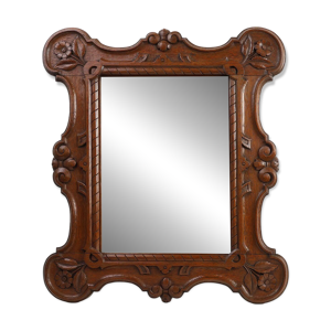 Miroir mural en chêne - massif