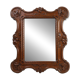 Baroque solid oak carved Wall Mirror, Belgium ca 1900