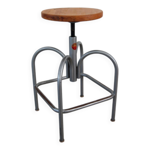 tabouret industriel d'architecte - 1950