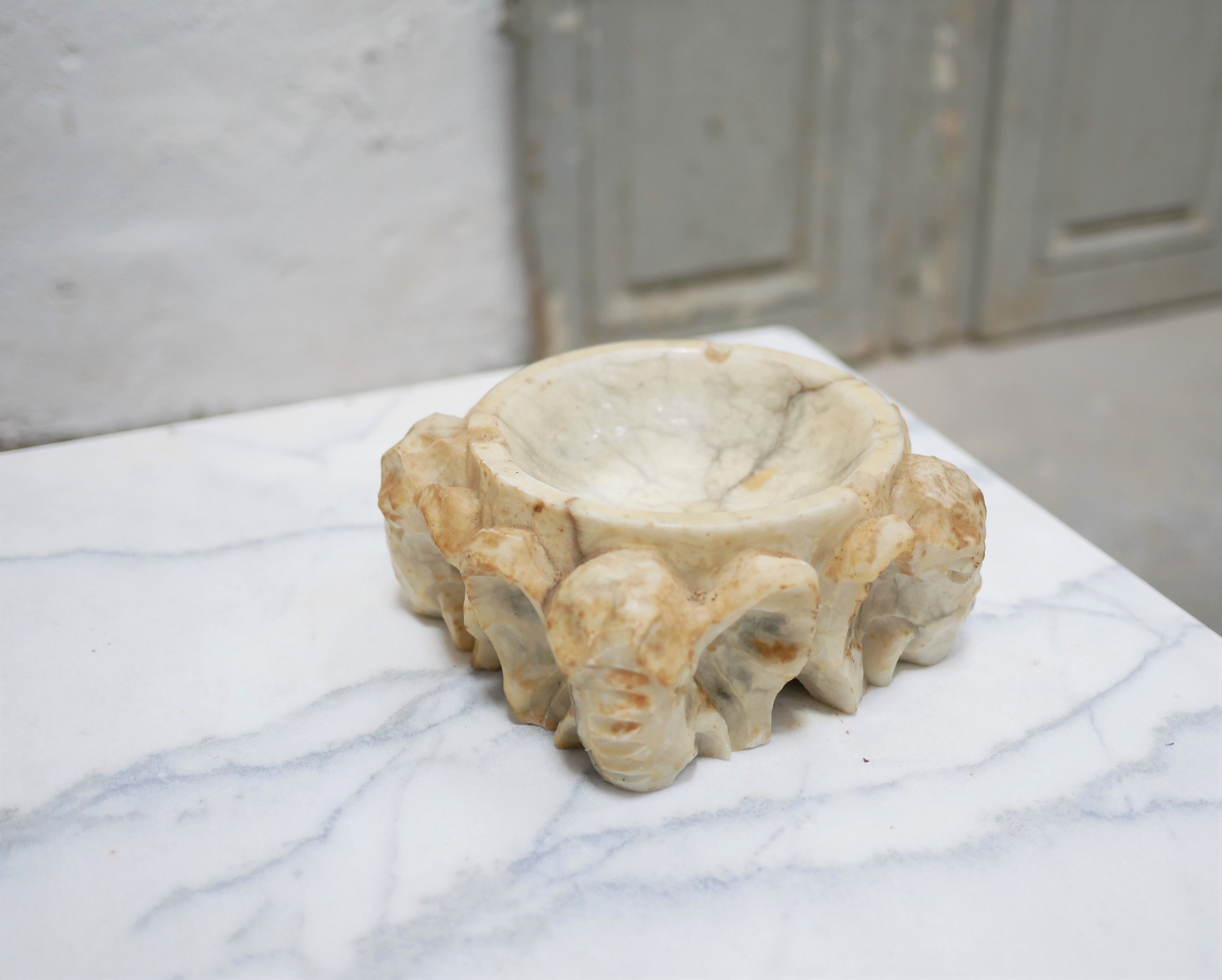 Vintage ashtray in alabaster