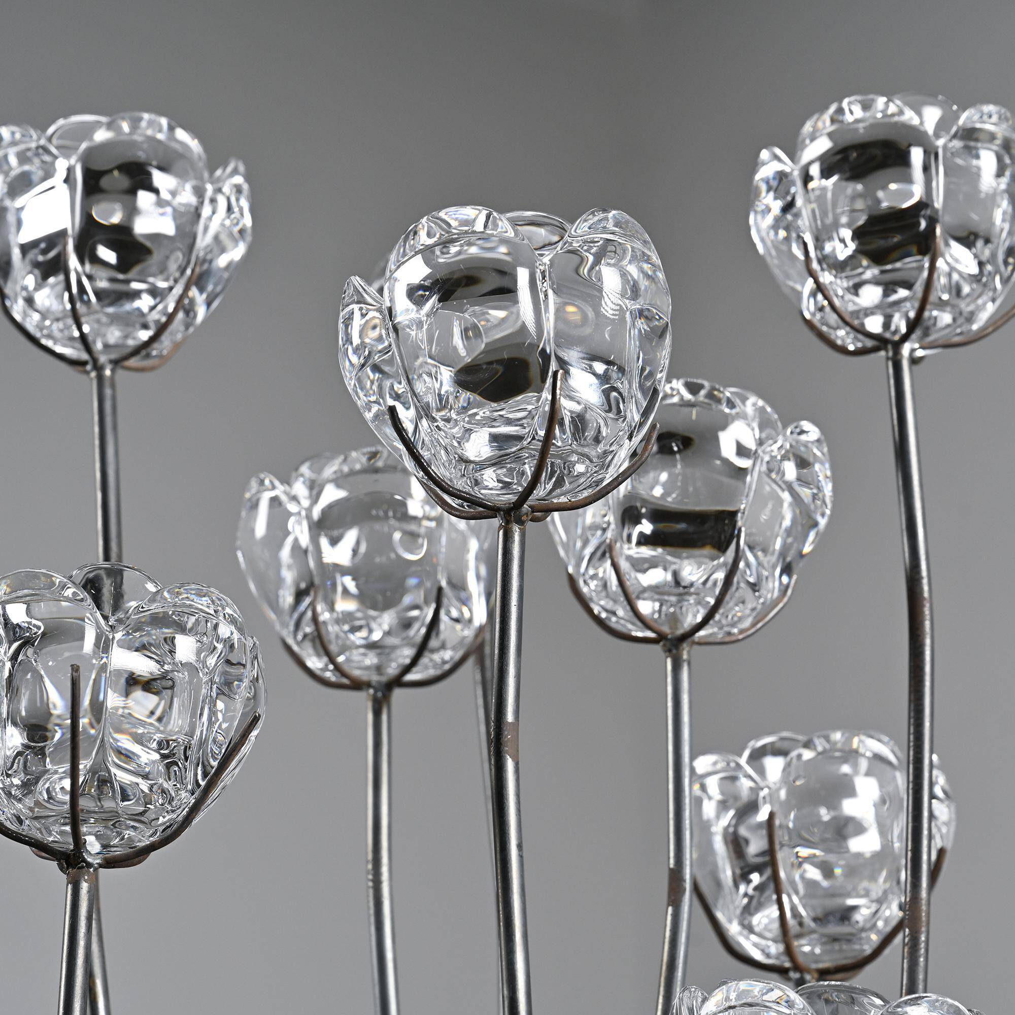 Sculptural floral lamp by Royal Copenhagen, Denmark, circa 1960.