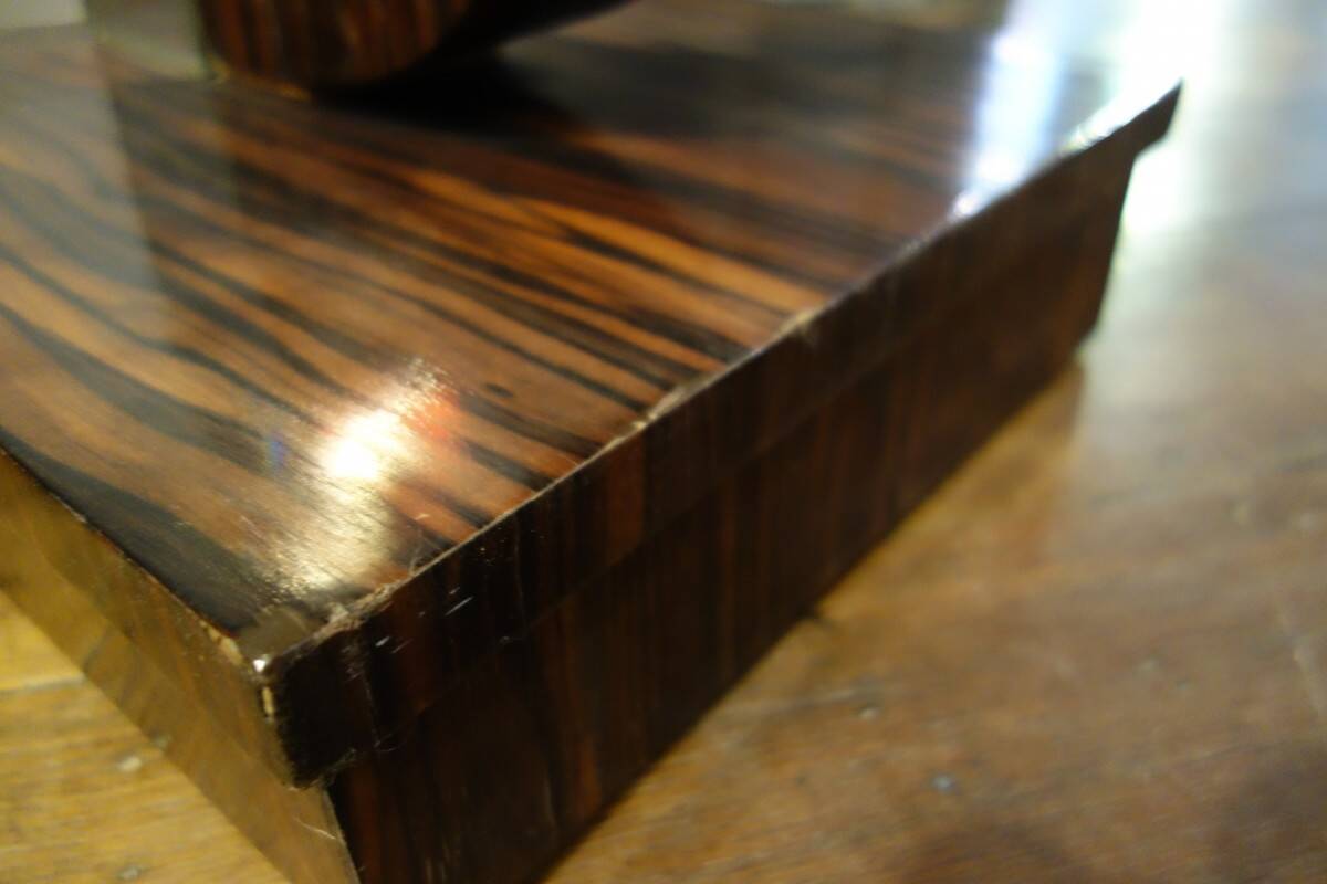 Large Art Deco Macassar Ebony Floor Lamp / Stand, circa 1930