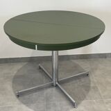 Extendable round table, foot chrome year 70