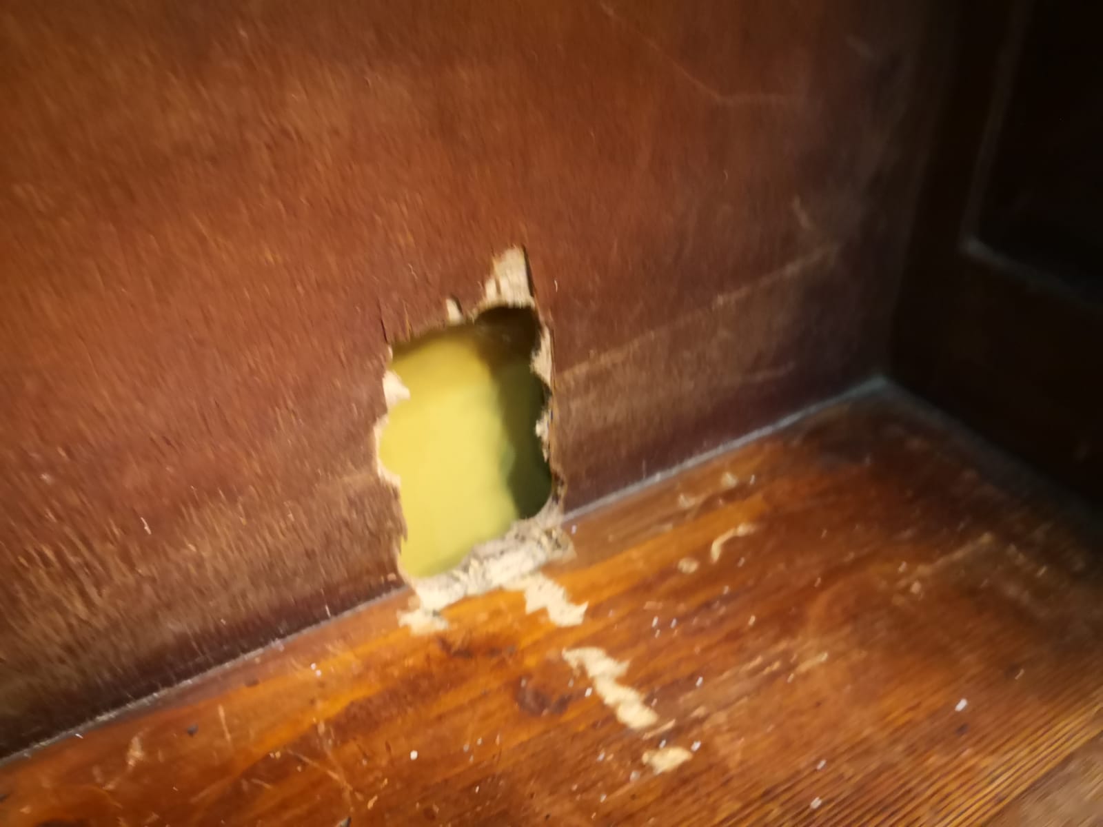 Wood and Art Deco glass showcase