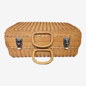 Wicker suitcase