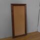 Scandinavian mirror 77x37cm in teak 60s