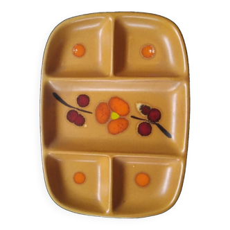 Vintage compartmentalized Saint-Clément plate