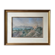 Original watercolour painting "Cateau de la Napoule A. Biber 1879 Alpes Maritimes"
