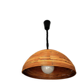 Large rattan pendant light from the 1970s.