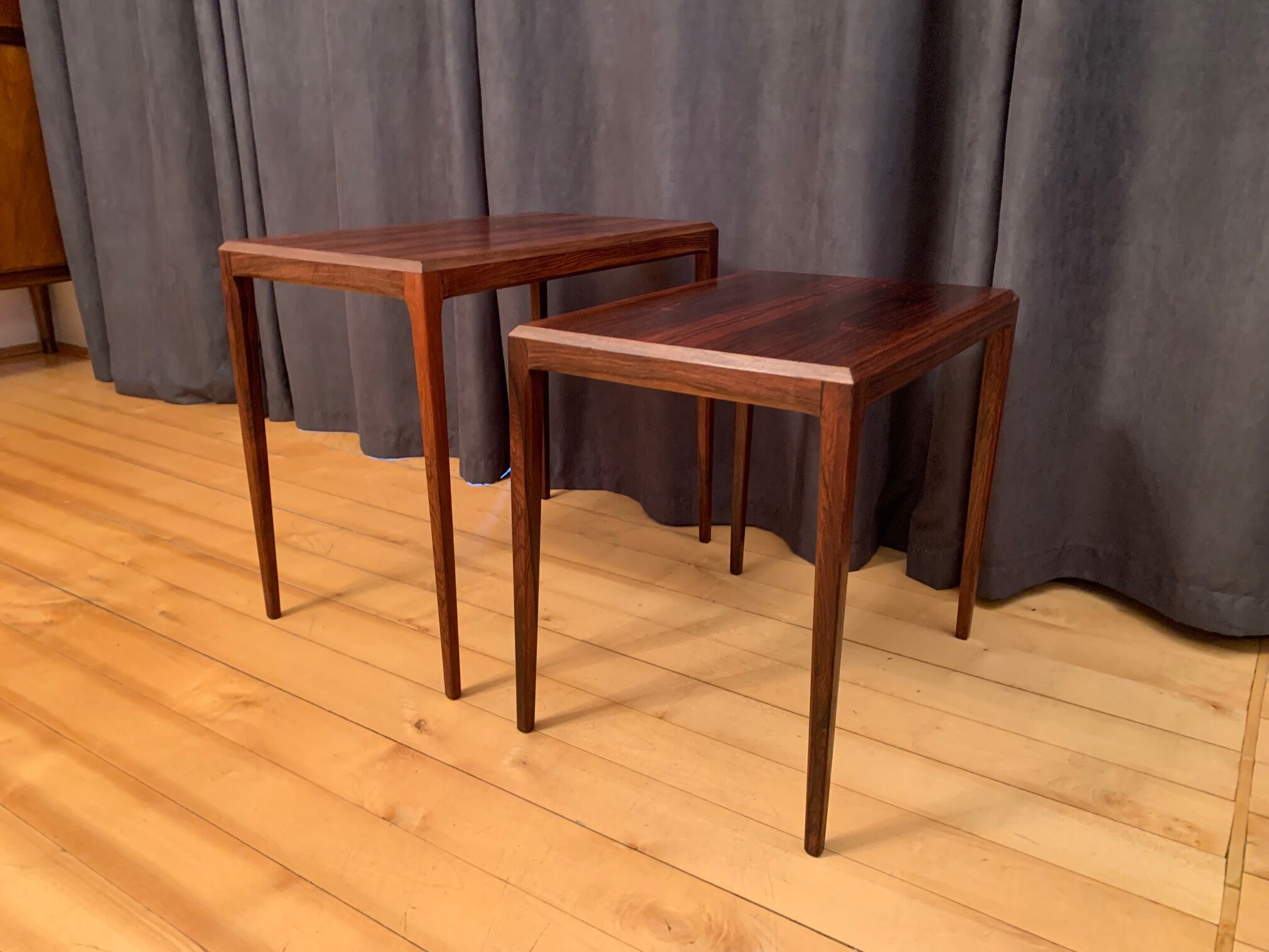 Paire de tables par Johannes Andersen, CFC Silkeborg, Danemark, années 1960