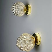 Pair of bubble glass sconces – Helena Tynell style, Germany 1970s