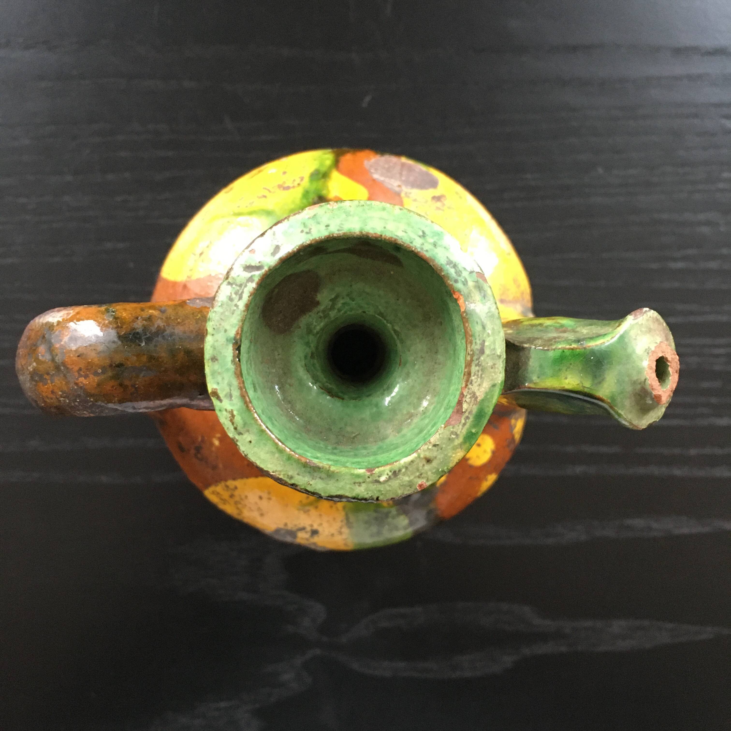 Multicolored ethnic jug