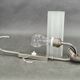 Pair of Art Deco Nickel and Glass Wall Lights, 1930s