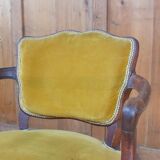 Paire de fauteuils bridge style louis xv, xxe siècle