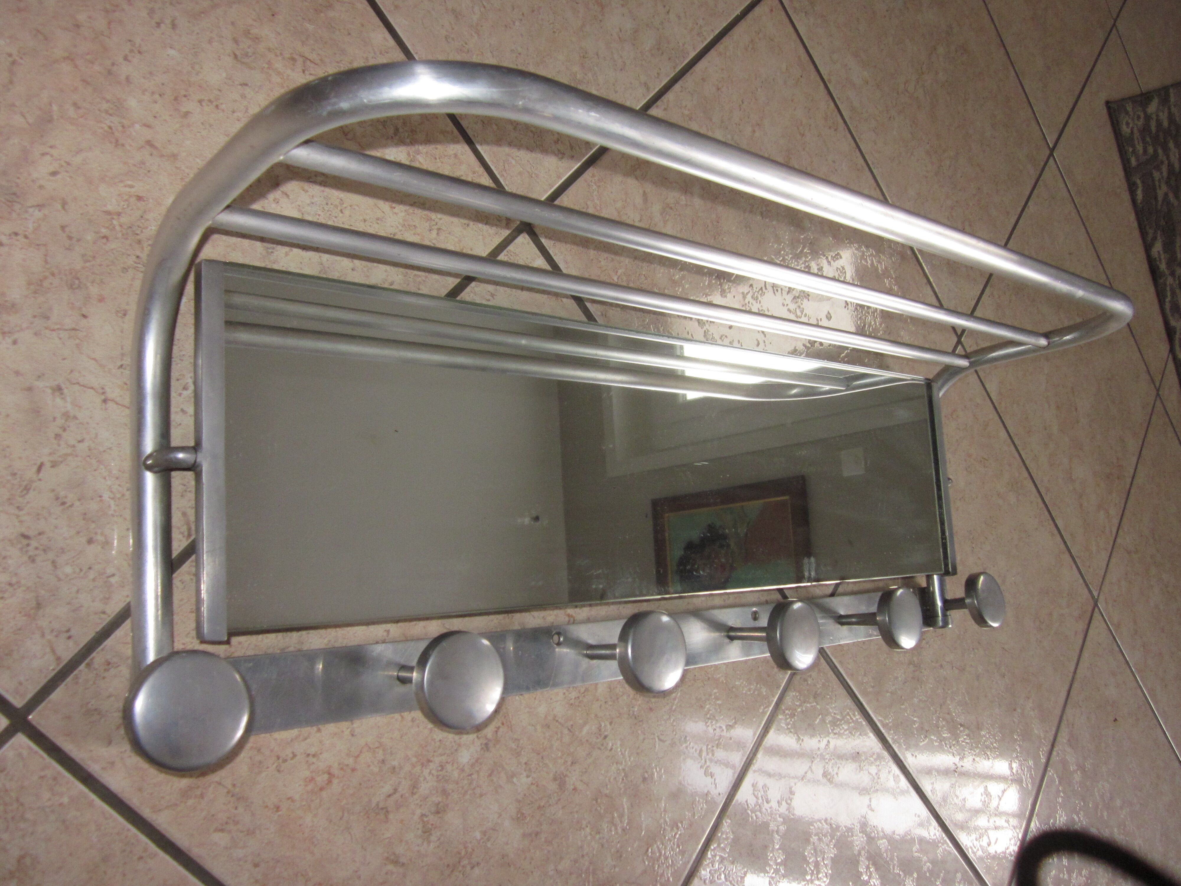 Coat rack alu of the years 50s
