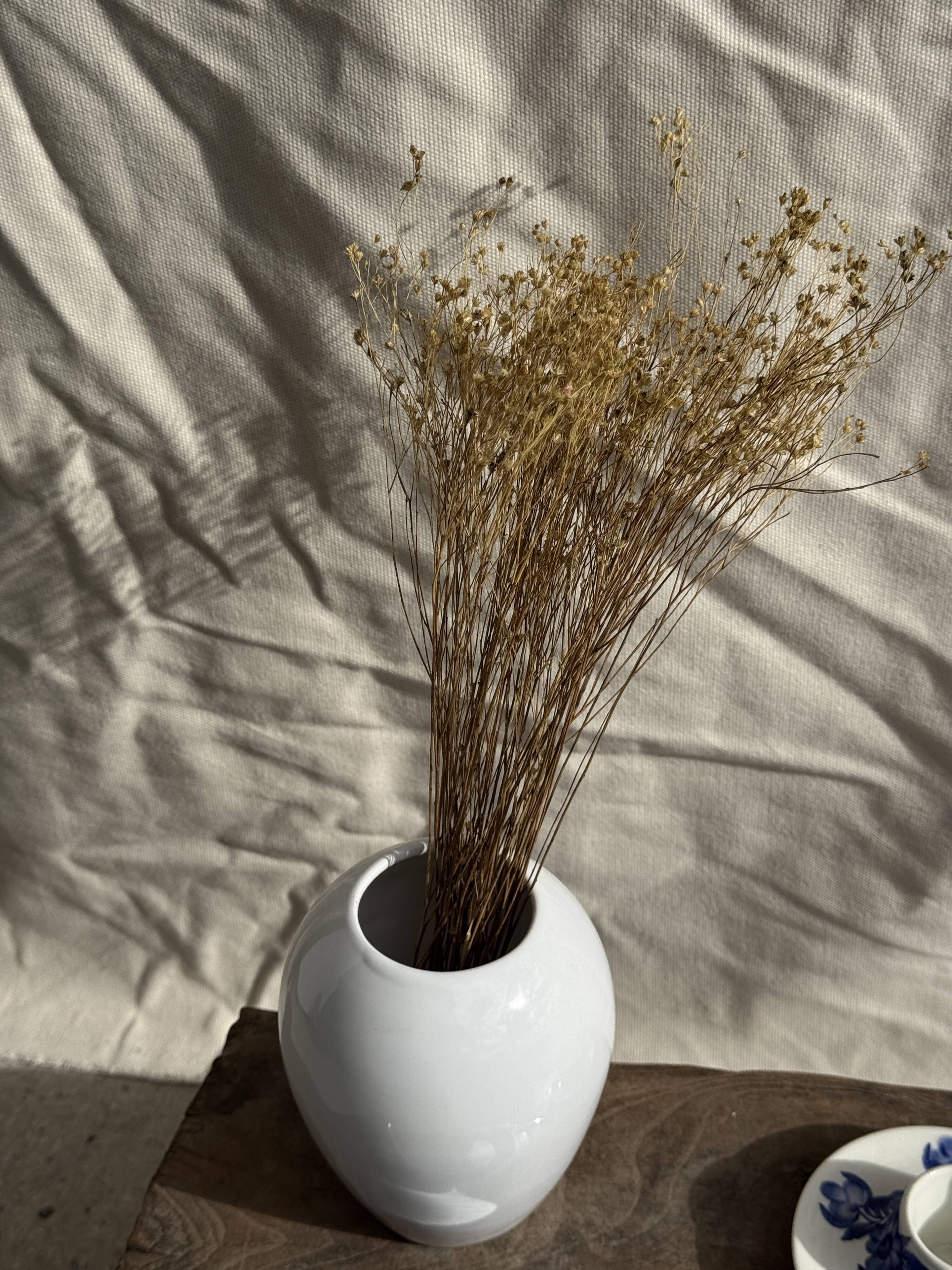 Vintage blue and white hand-held egg cup Poland D13