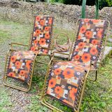 Pair of Lafuma Vintage recliner chairs