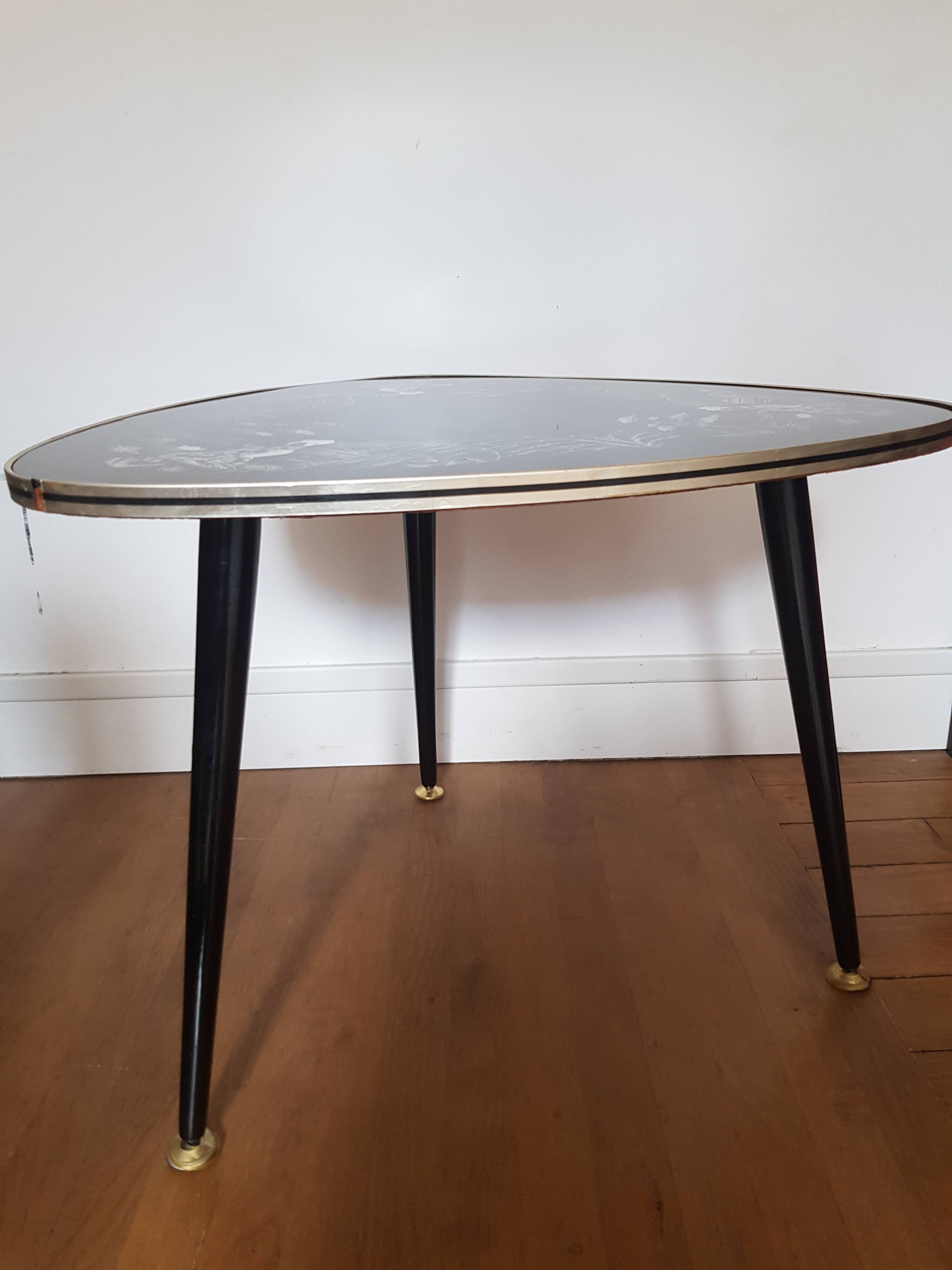 Table basse tripode Art Déco