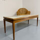 Vintage coffee table with mosaic top, 1960s modernist graphic design.